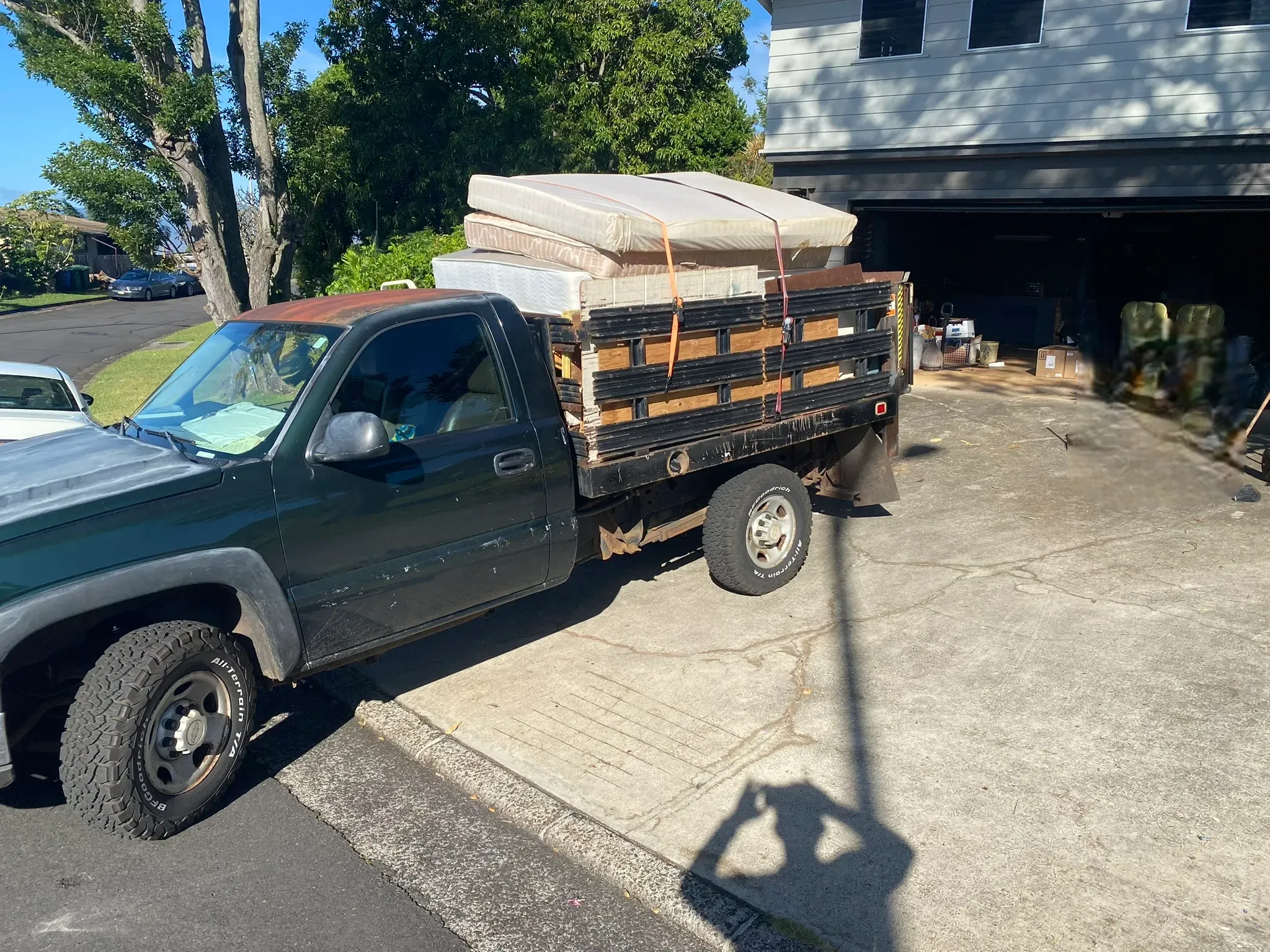 JunkForce company vehicle loaded